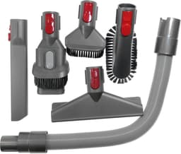 Dparts 6-delige accessoireset geschikt voor Dyson V7 V8 V10 V11 V12 V15 - opzetstuk stofzuiger accessoires - borstel mondstuk - opzetborstel hulpstukken — thumbnail 1
