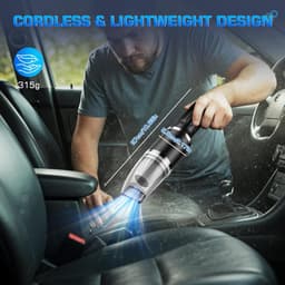 Lexium Kruimeldief snoerloos – Kruimeldief met steel – Nat&Droog – Handstofzuiger – Extreme zuigkracht – Kruimeldief snoerloos – Kruimelzuiger – Jouw ultieme schoonmaakpartner – Kruimelzuiger – Autostofzuiger – Handstofzuiger - Draadloos — thumbnail 2