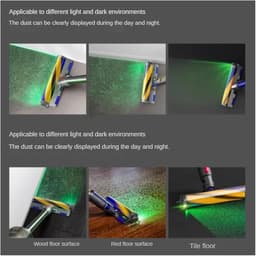 Geschikt voor 2 stuks Stofdetectorlamp Stofzuiger Ledlamp Dierenhaardetectorlamp Groen Ledlamp Stofzuigerkop — thumbnail 2