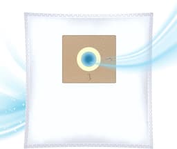 Sillar, stofzuigerzakken, van stof, met 1x inlaatfilter, 3 filterlagen, vervangingsonderdeel, geschikt voor stofzuigers van AEG, Amica, Bosch, Karcher, LG, Philips, Zelmer, 4 stuks — thumbnail 3