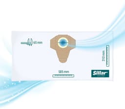 Sillar, stofzuigerzakken, synthetisch, van microvezel, 3 filterlagen, vervanging, geschikt voor stofzuigers Parkside PWD PNTS 1300 1400 PWS, Dexter, Lavor, 5 stuks — thumbnail 4