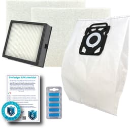 Multaparts® stofzuiger-APK set geschikt voor Nilfisk King serie | Complete onderhoudsset met stofzuigerzakken (10 x), motorfilter (2 x), HEPA filter, APK-checklist & APK-sticker | Maak je stofzuiger als nieuw — thumbnail 1