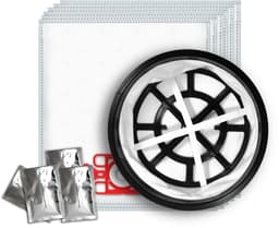10x Dparts NVM-1CH stofzuigerzakken - 1 filter - 4 geurzakjes - geschikt voor Numatic - voor alle 12" Henry en Hetty stofzuigers - James - PPR240 - nr. 604015 — thumbnail 1