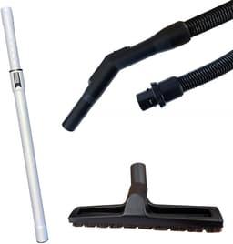 Multaparts® hulpstukken set geschikt voor Nilfisk GD1000 / VP300 series parket zuigmond, complete stofzuigerslang (3 meter), telescoop zuigbuis | Vervang alle hulpstukken in 1 keer | Hoge kwaliteit alternatieve onderdelen voor een set-prijs — thumbnail 1