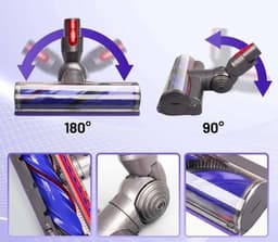 Gabrys® Directe Aangedreven zuigmond geschikt voor Dyson V7 V8 V10 V11 V15 Mondstuk Parketborstel - Accessoires Onderdelen - Opzetstuk Turbo Borstel - Vloergereedschap - stofzuiger — thumbnail 3