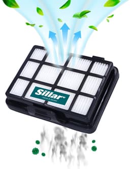 Sillar stofzuigerfilter, wasbaar, HEPA-filter, herbruikbaar, geschikt voor Bosch Serie 2, Amica Surazo, Yugo Ora stofzuigers, vervanging 17001740 / BBZ152EF - 17006053, 1 stuck — thumbnail 2