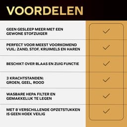 Auto Stofzuiger Draadloos - 18000PA Zuigkracht - Kruimelzuiger - Handstofzuiger - Kruimeldief - 9 Opzetstukken - HEPA Filter - Oplaadbaar - Snoerloos - Mini Stofzuiger - Airduster — thumbnail 3
