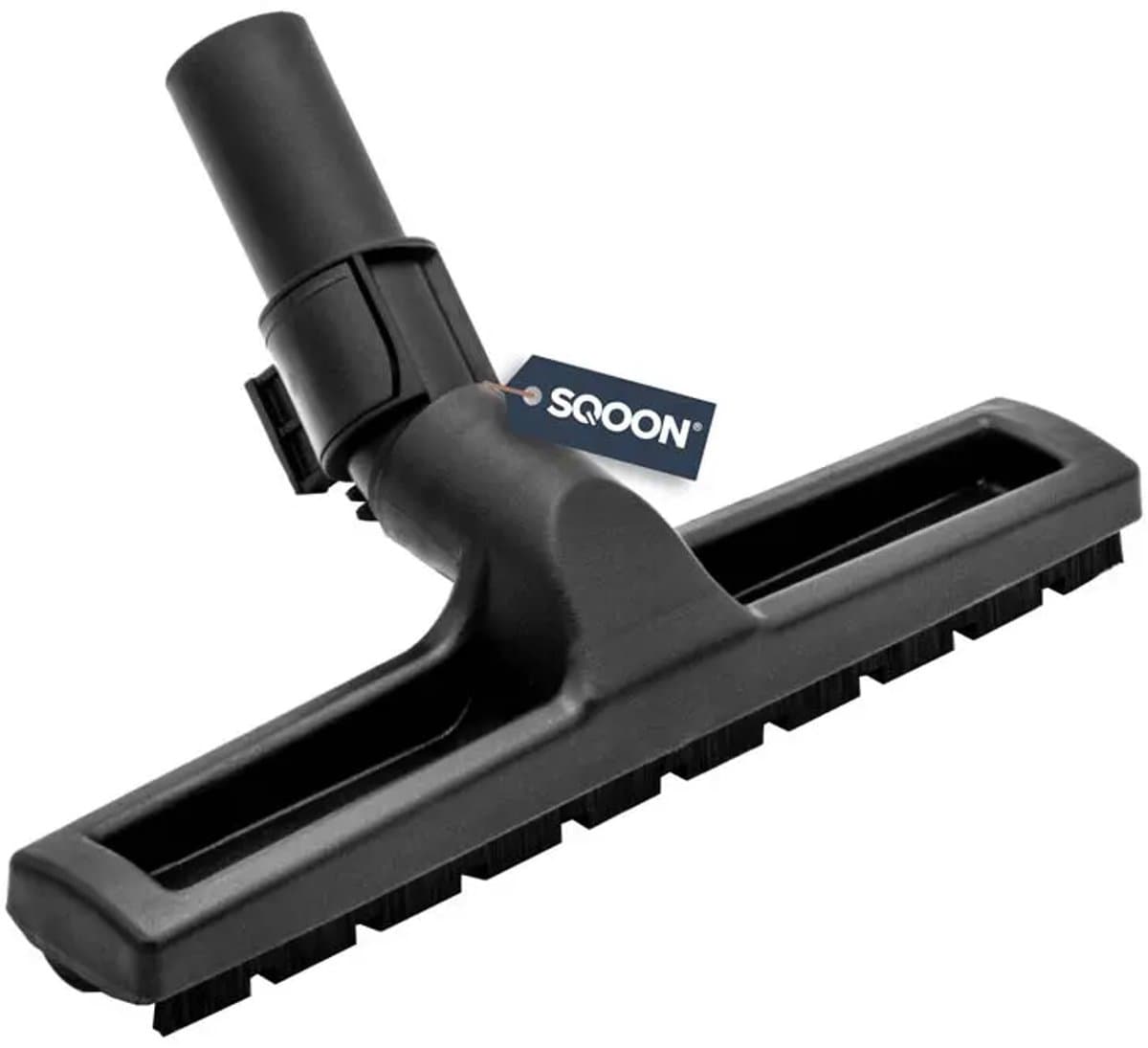 SQOON® Harde vloeren zuigmond 32 mm geschikt voor Numatic stofzuigers - Gelijk aan model: 900918 - Extra lang nylon haar, rubberen wieltjes & parkeerstand - Ideaal voor kwetsbare vloeren — afbeelding 1