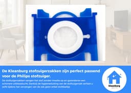 Kleanburg® - Geschikt voor Philips PowerLife - Stofzuigerzakken - 30 stuks — thumbnail 3