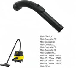 Geschikt voor Miele S2110 S501 S524 Stofzuigerslang met gebogen uiteinde van kunststof 5269091 — thumbnail 2