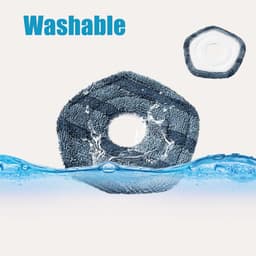 4 Stuks Mop Pads geschikt voor Eufy X10 Pro Omni en Eufy X9 Pro Robot Stofzuigers - Wasbaar en Herbruikbare Zachte Dweilen Pad Vervanging Accessoires — thumbnail 2
