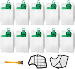 13 stuks Reserveonderdeel accessoires - geschikt voor Vorwerk VK140 - VK150 - FP140 stofzuiger - met 2 filters - 10 stofzuigerzakken - 1 reinigingsborstel — thumbnail 1
