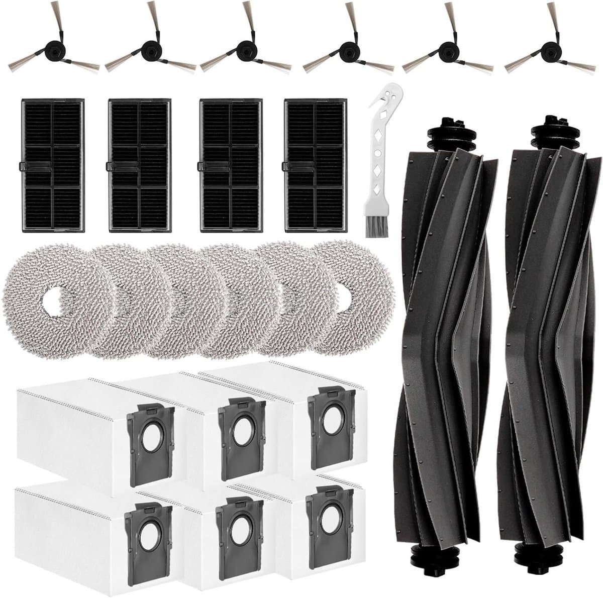 Cosensi - Accessoiresset Stofzuiger: 25 Stuks Onderdelen voor Dreame L10s en X30 Ultra met Hoofdborstel en Schoonmaakdoeken — afbeelding 1