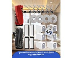 24 stuks accessoires gescht voor Roborock Qrevo Curve/Qrevo Edge/S5X/5A1/5XC stofzuiger, hoofdborstel, stofzak, wisdoeken, filter, zijborstels, schroevendraaier, zuigrobot, reserveonderdelen