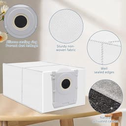 Stofzuigerzak gescht voor Ecovacs Deebot X8/X9 PRO Omni/T50 Pro Omni/T50 Max Pro/T50 Omni/T80/T30C robotstofzuiger,actieve koolstofzak accessoires,10 stuks 3L capaciteit stofzuigerzakken,reserveonderdelen — thumbnail 4