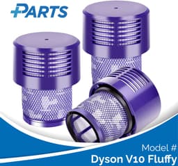 Dyson V10 Fluffy Filters (3 Stuks, Plus.Parts® alternatief voor 969082-01) — thumbnail 1