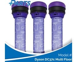 Dyson DC37c Multi Floor Filters (3 Stuks, Plus.Parts® alternatief voor 923413-01)