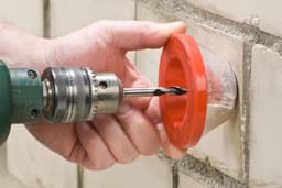 Stofverzamelaar voor Steenboren - Ø 4 mm tot 10 mm, Kunststof, Rood — thumbnail 3
