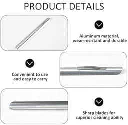 Compacte Kruimelverwijderaar van Roestvrij Staal met Gebogen Rand - Ideale Accessoire voor een Schone Tafel — thumbnail 5