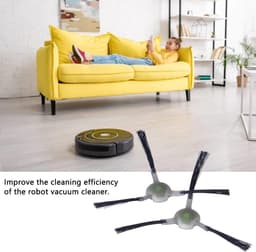 Zijborstel vervanging voor robotstofzuiger, geschikt voor Lefant M210 M210S M210B M213 - Stofzuiger accessoire met lange levensduur — thumbnail 5