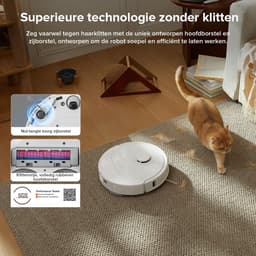 Roborock QV 35A robotstofzuiger - 8000Pa - met dweilfunctie - anti-verstrengeling - Dual Liftable Spinning Mops - Reactive Tech Obstacle Avoidance - Zelfreinigend - 2,7 L stofzak - 4 L watertank - Qrevo Plus/Qrevo upgrade — thumbnail 3