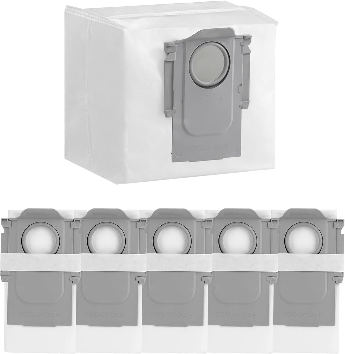 roborock Originele stofzuigerzakken OC-stofzakken Geschikt voor Q10S5 / Q7M5 / Q7L5 / Q7 Max+ Serie/S7 MaxV Ultra/S7 Pro Ultra/S8 Pro Ultra Serie/Q8 Max+/S8+/Q5 Pro+/S7 Max Ultra serie robotstofzuiger (6 stuks — afbeelding 1