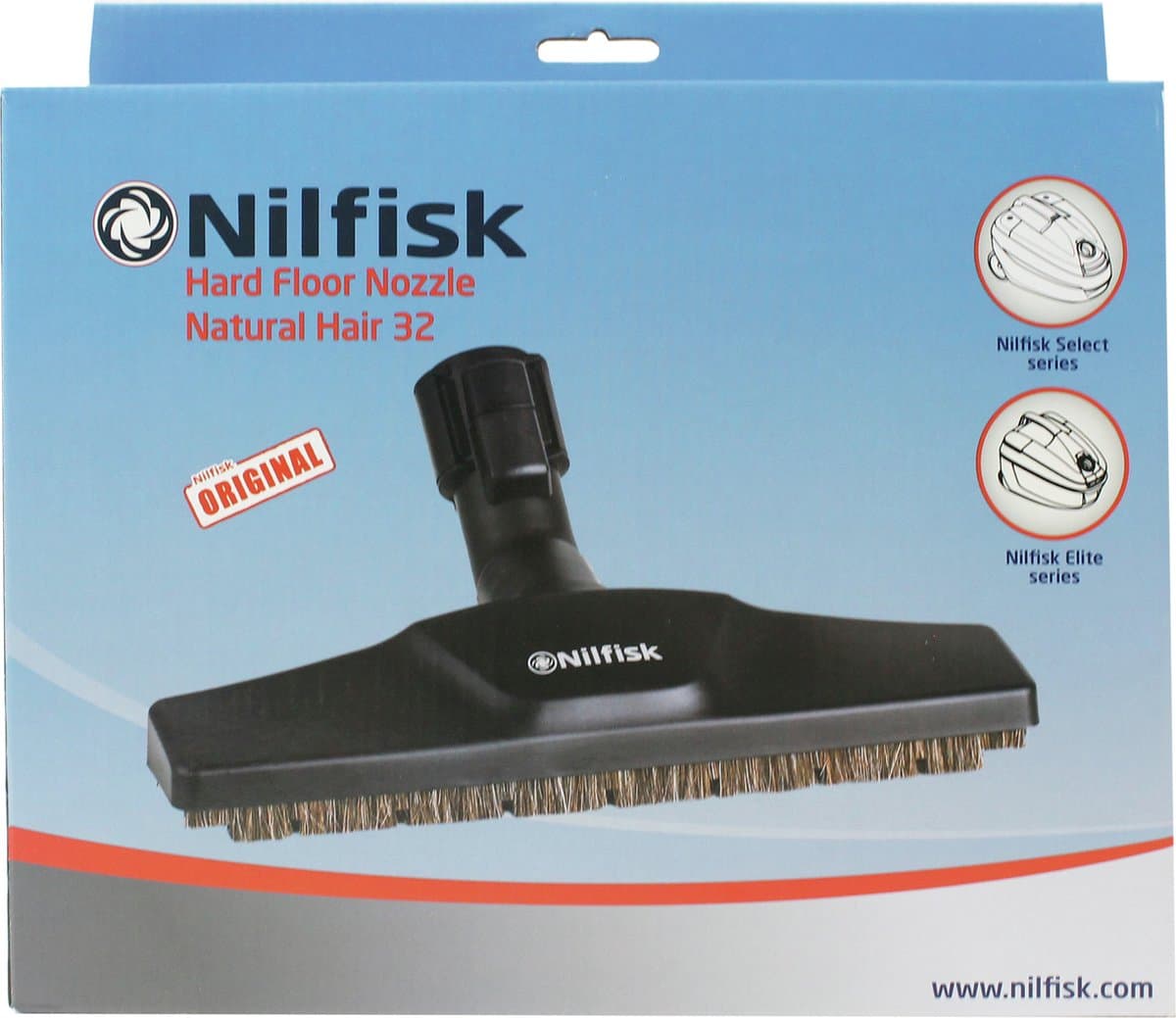 Nilfisk parketborstel 32mm zacht Elite/Select — afbeelding 1