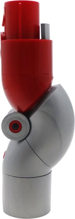 Adapter Met Snelle Ontgrendeling Geschikt Voor Dyson V11, V10, V8 & V7 - Multi Hoek Rotatie Tot 90 Graden - Ergonomisch Stofzuigen - Steelstofzuiger Onderdelen - Rood/Grijs — thumbnail 5