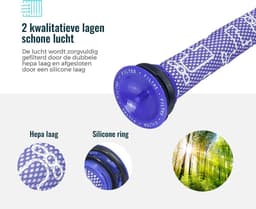 XXL set Hepa Filter 4 stuks - Front filters voor Dyson V6 V7 V8 DC58 DC59 DC61 DC62. — thumbnail 4