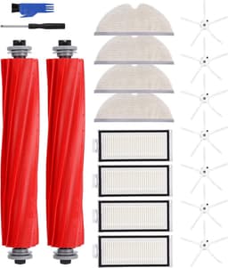 Reserveonderdelen, accessoires, geschikt voor Roborock Q7/Q7+/Q7 Max/Q7 Max+ stofzuiger, 2 hoofdborstels, 4 schoonmaakdoeken, 4 HEPA-filters, 7 zijborstels, 1 borstelreinigingsgereedschap, — thumbnail 1