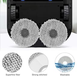 17 stuks vervangende accessoires set geschikt voor Ecovacs Deebot X2 / X2 Omni / X2 Pro / DEX86 stofzuiger reserveonderdelen, 1 hoofdborstel, 4 zijborstels, 4 hepa-filters, 4 stofzakken, 4 dweildoeken — thumbnail 5