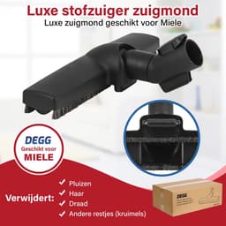 DEGG® - Stofzuigermond / Parketborstel - Geschikt voor Miele - Stofzuiger Mondstuk - 35mm - Stofzuiger Zuigmond - Geschikt harde vloeren - Luxe Stofzuigermond - Premium Kwaliteit — thumbnail 2