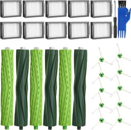 reserveonderdelen geschikt voor iRobot Roombai7 i7+ i3 i3+ i4 i4+ i8 i8+ E5 E6 serie, inclusief 3 sets rubberen borstels, 10 hoogwaardige filters en 10 zijborstels. — thumbnail 1
