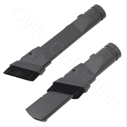 Verstelbare 2 in 1 plumeau plinten accessoires zuigmond borstel - plumeauzuigmond - plumeauborstels - plintenborstel - plintenzuigmond geschikt voor Dyson — thumbnail 1