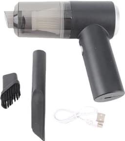Draagbare draadloze mini-stofzuiger voor het reinigen van een bureau-naaimachine en autotoetsenbord, draadloze handheld met led-verlichting, klein volume, zuigkracht van 9000 Pa — thumbnail 1