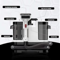 Ploutos® Tapijtreiniger - Tapijtreiniger & Vlekkenreiniger Machine - Voor Bank - Zwart - 19cm x 31cm x 37cm — thumbnail 5