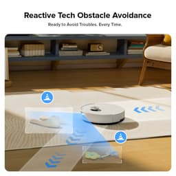 Roborock Q10 S5 Set Robotstofzuiger-10000 Pa Zuigkracht-Dubbele Anti-klitfunctie-VibraRise 2.0-Systeem–8 mm Dweillift–PreciSense LiDAR-navigatie–Obstakelvermijding–APP–Wit-2 Dweilen — thumbnail 3