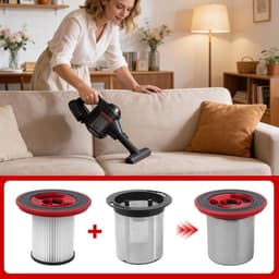 Vervangende filters verpakking van 3 - voor Bosch Unlimited Series 7 - optimale reiniging - eenvoudig te vervangen - ShopVlot — thumbnail 5