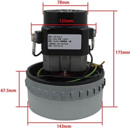 SnelShoppen - Vacuum Cleaner Motor 1000W 1200W 1500W Suction Turbine Piston 220V - Ideaal voor Huishoudelijk Gebruik, Stofzuiger Onderdelen, Hoogzuigk — thumbnail 1