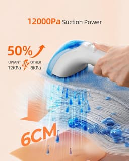 UWANT B100 Draagbare tapijt- en bekledingsreiniger,Tapijtreiniger, 12Kpa sterke zuigkracht, compacte handreiniger, lichtgewicht shampoo-apparaat voor auto's, autodetailing, huisdierlijke vlekken, meubels en banken — thumbnail 5