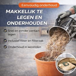 Industriële Nat- en Droogzuiger 3-in-1 – 15 Liter – 1200W – Met Blaasfunctie – Waterdichte Bouwstofzuiger — thumbnail 4