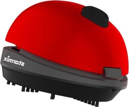 Mini Tafelstofzuiger - Kruimeldief - Kleine oppervlakken reinigen - Draadloos en Snel - 3 Volt - Rood — thumbnail 1