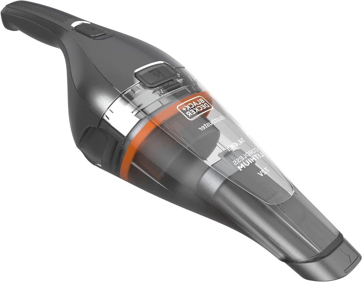 Draadloze Handstofzuiger - Kleine Stofzuiger - Snel Opruimen - Lichtgewicht Design - 385 ml - Grijs Metallic — afbeelding 1