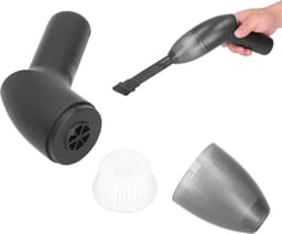 Mini Stofzuiger - Desktop Veegmachine - Kantoor Schoonhouden - Krachtige Zuigkracht - 2500Mah Batterij - Zwart — thumbnail 4