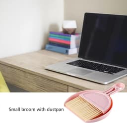Hand Bezem Stofpan - Kleine Schoonmaakset - Huishoudelijk Schoonmaken - Reiniging van Hoeken - Compact Ontwerp - Grijs — thumbnail 4