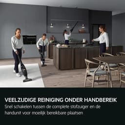 Draadloze Steelstofzuiger - Handstofzuiger Kruimeldief - Huis Schoonmaken - Krachtige Motor - Tot 45 Min - Grijs — thumbnail 4