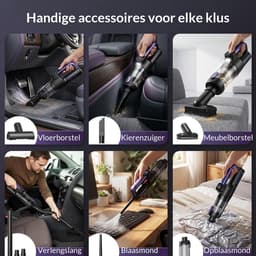 Nexeli NX-AP-30 Auto Stofzuiger – Draadloze Kruimeldief – Handstofzuiger – Blaasfunctie – USB-C Oplaadbaar — thumbnail 3