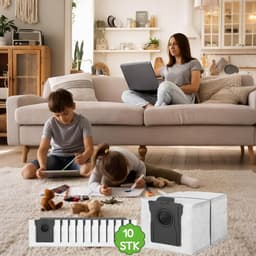 10 Stofzakken - Voor Dreame L10s/X30/X40/X50/L40/L50 Ultra - Grote Capaciteit Van 2,3 Liter - Vierlaags Filterconstructie - Compatibel Met Dreame Stofzuigerstofzakken — thumbnail 3
