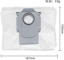 Dailygoods- Stofzak Hoge Capaciteit - 10x Poederzak - Waterdicht - Eenvoudig te Installeren - Voor Roborock S7 MaxV Ultra/Q5+/Q7+/Q7 Max+/T8 - Superieure Filterprestaties - Vacuümzak — thumbnail 3