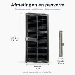 PolkaHome HEPA Filters Compatibel met Dreame X40 Ultra, L40 Ultra, X30 Ultra, L10s Ultra Gen 2 & Mova P50 Pro Ultra – 6 Stuks – Afspoelbaar en Herbruikbaar — thumbnail 4